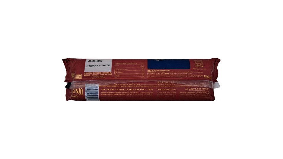 Barilla Al Bronzo Pasta Spaghetti 500g