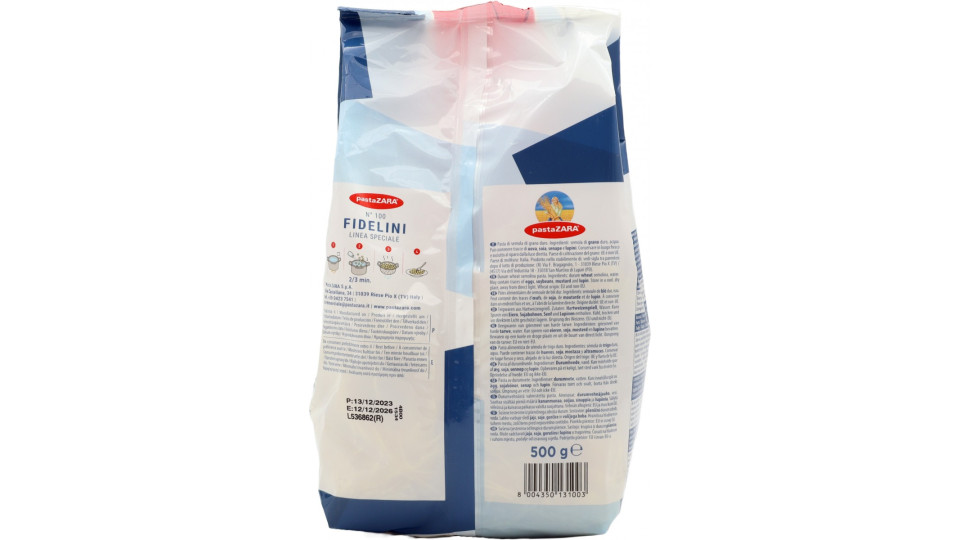Zara pasta fidellini semola gr.500