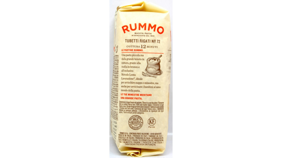 Rummo pasta tubetti rigati n.72 gr.500