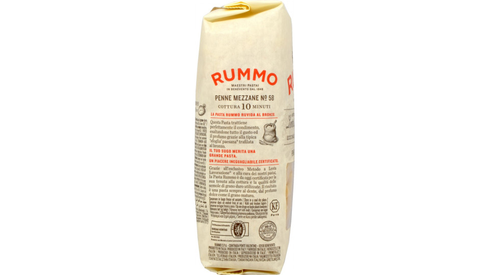 Rummo pasta penne mezzane n.58 gr.500