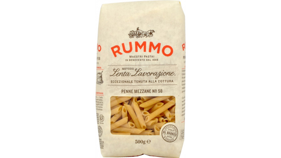 Rummo pasta penne mezzane n.58 gr.500