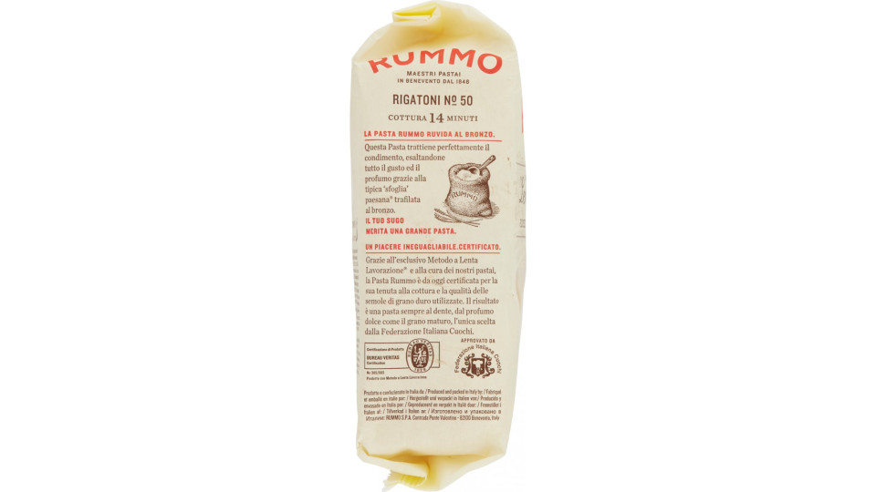 Rummo pasta rigatoni n.50 gr.500