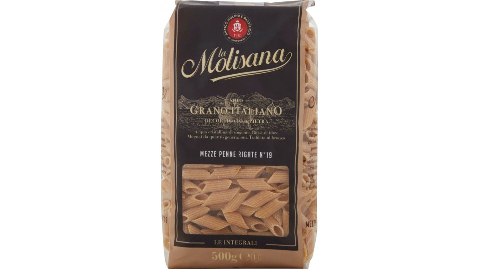 La Molisana pasta integrale n.19 Mezze Penne Rigate 500 gr.