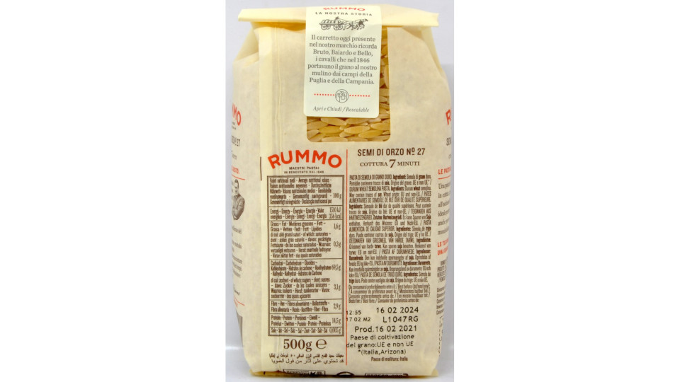 Rummo pasta semi di orzo n.27 gr.500