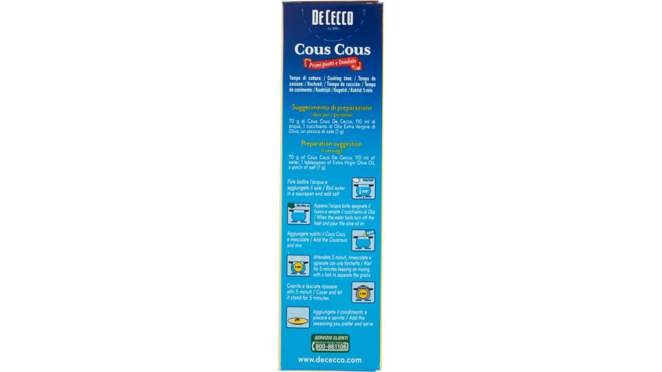 De Cecco Cous Cous 500 gr.