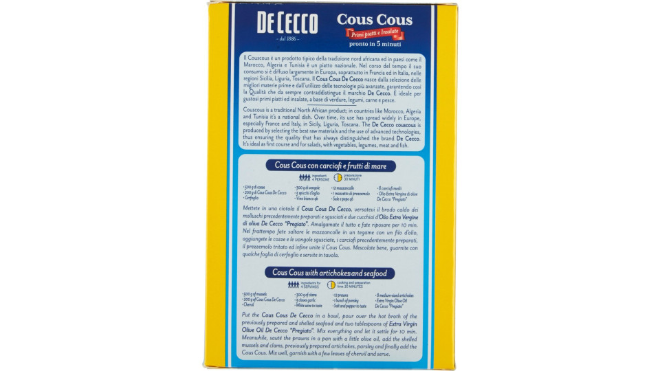 De Cecco Cous Cous 500 gr.