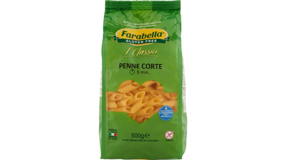Farabella penne corte senza glutine gr.500