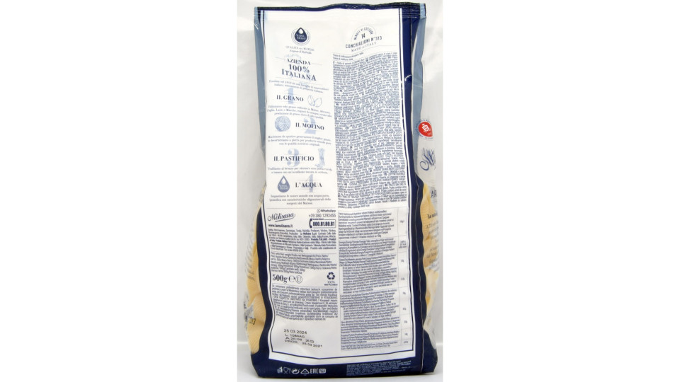 La Molisana pasta conchiglioni n.313 gr.500
