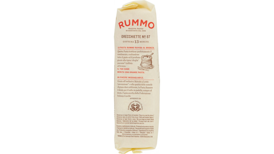 Rummo pasta Le Leggendarie Orecchiette n° 87 500 gr.