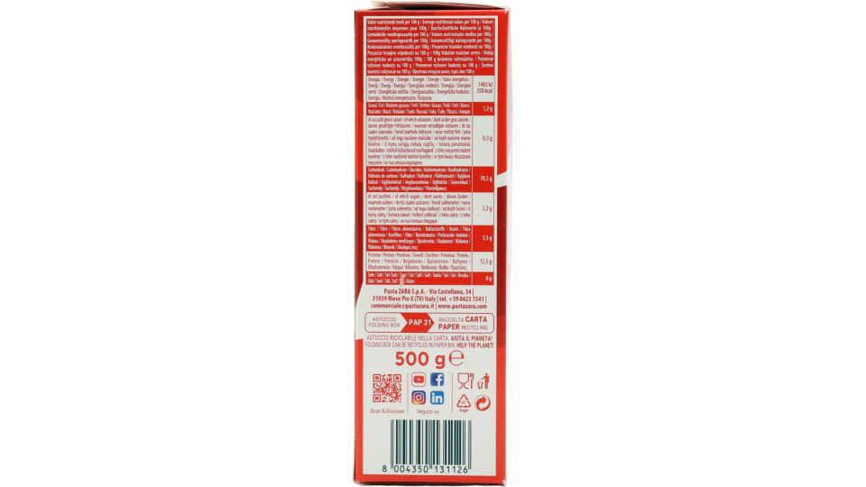Zara pasta lasagne semola gr.500