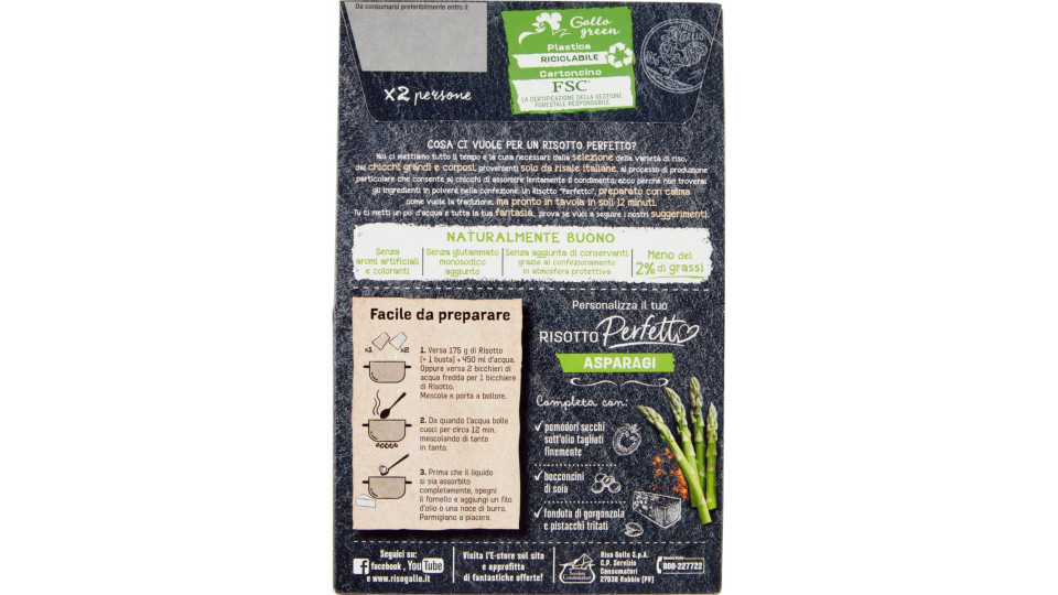 Gallo Risotti da Chef agli Asparagi 175 gr.