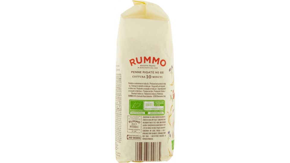 Rummo pasta Bio Integrale Penne Rigate N° 66 500 gr.