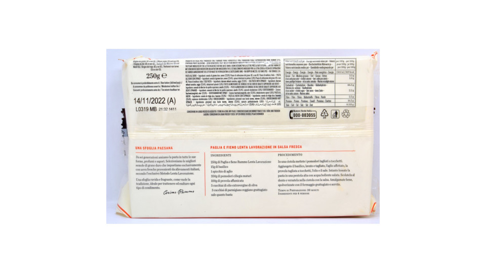 Rummo pasta all'uovo paglia fieno n.105 gr.250