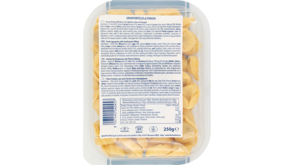 Fini i Granclassici Grantortello ai Funghi 250 g