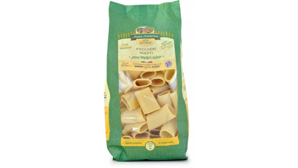Camerino pasta di semola paccheri rigati gr.500