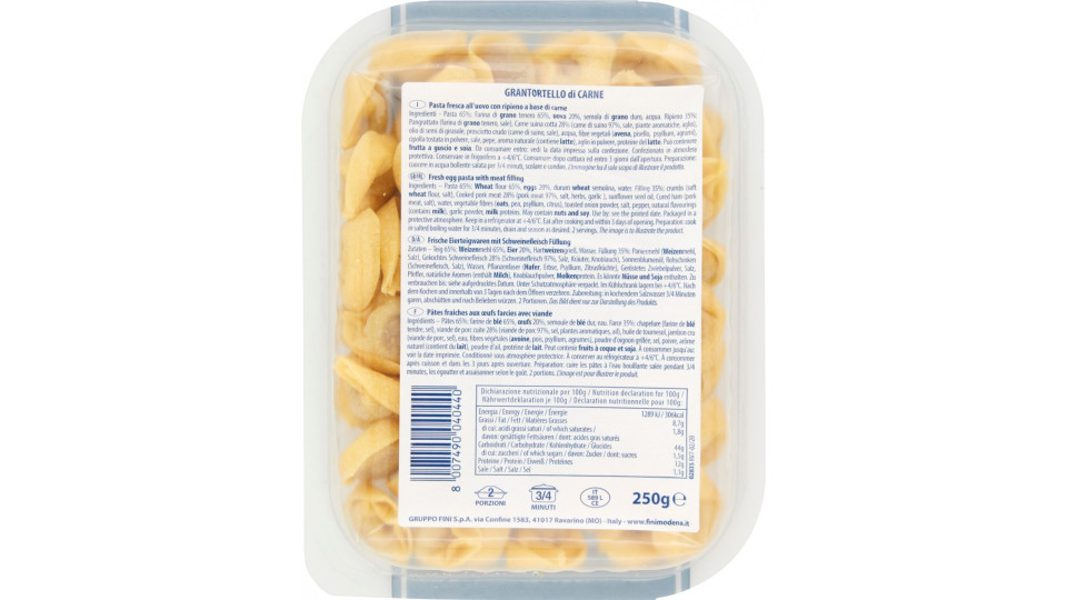 Fini i Granclassici Grantortello di Carne 250 g