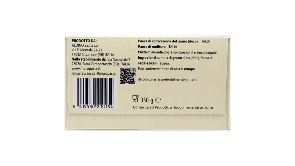 Moro Pennette con Segale 350 g