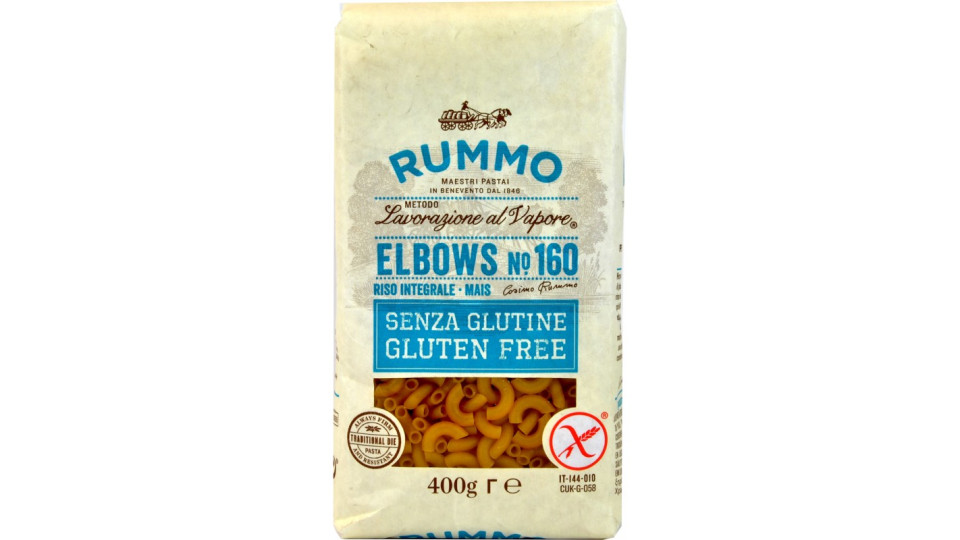 Rummo pasta gomiti nr.160 senza glutine gr.400