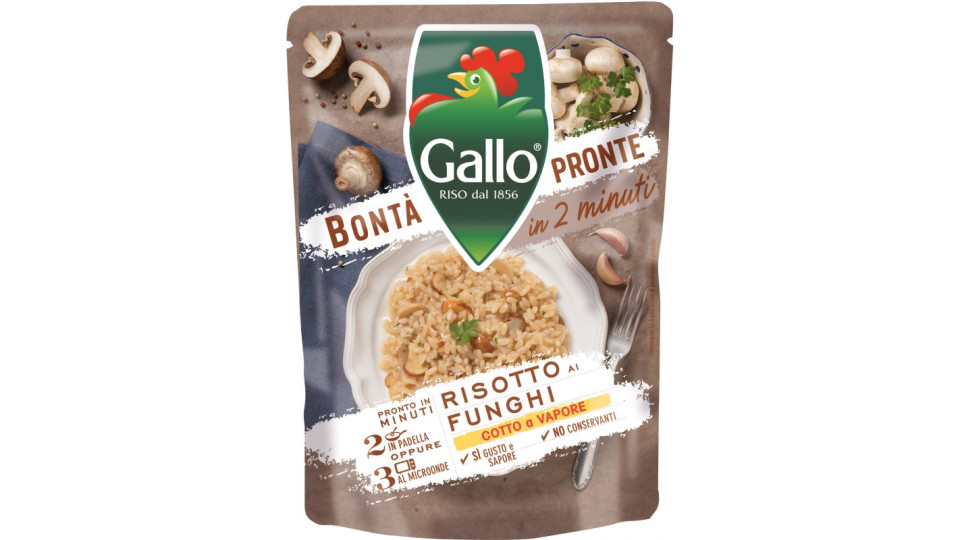 Gallo Bontà Pronte in 2 minuti Risotto ai Funghi 250 g