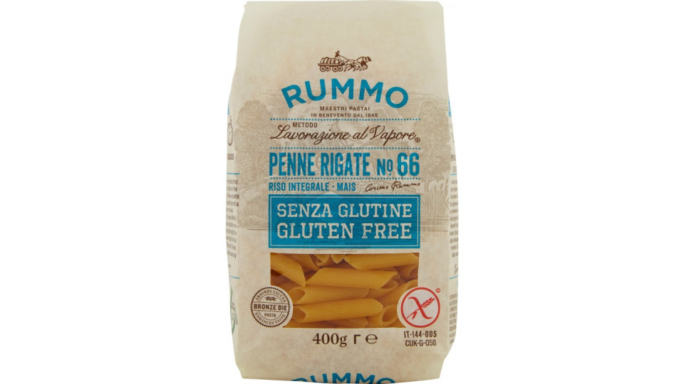 Rummo Senza Glutine Penne Rigate N° 66 400 gr.