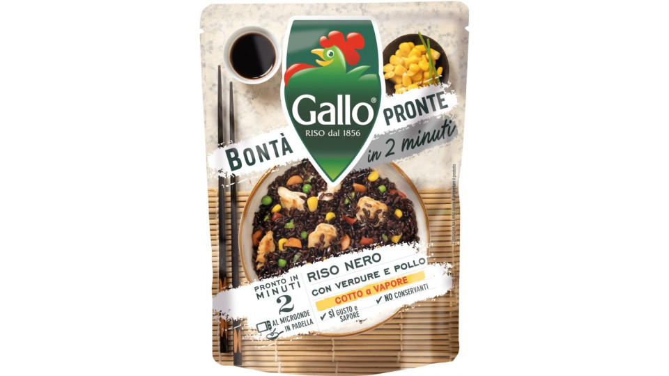 Gallo Bontà Pronte in 2 minuti Riso Nero con Verdure e Pollo...