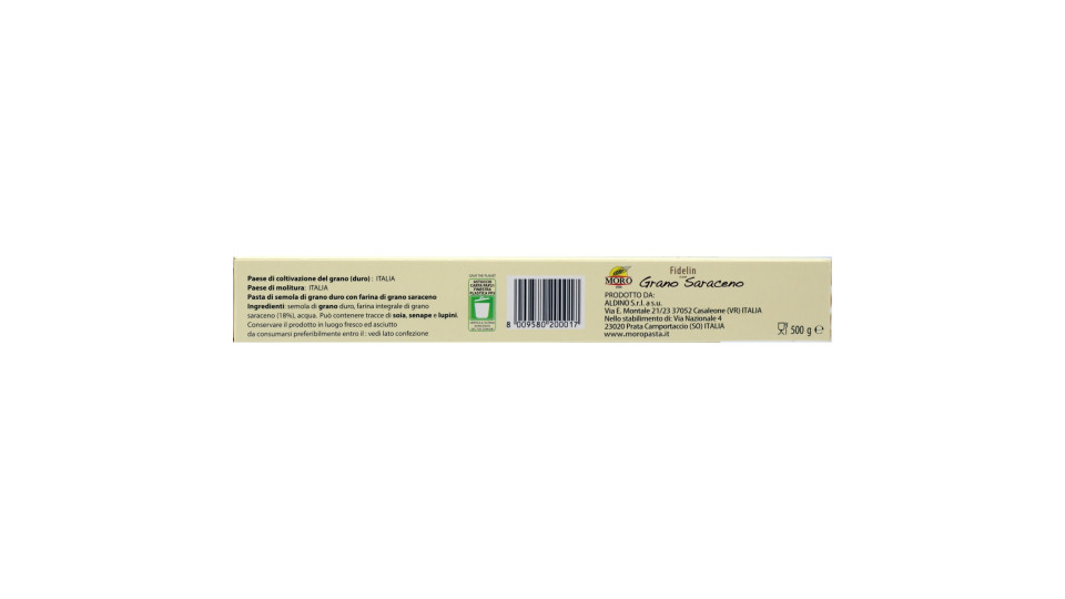 Moro Fidelin con Grano Saraceno 500 g