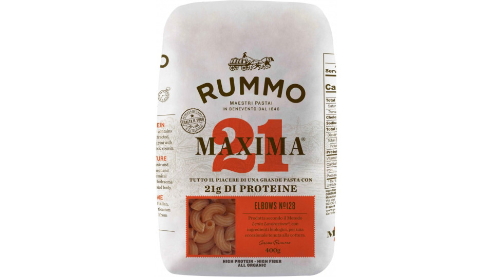 Rummo pasta elbows rigati maxima protein gr.400