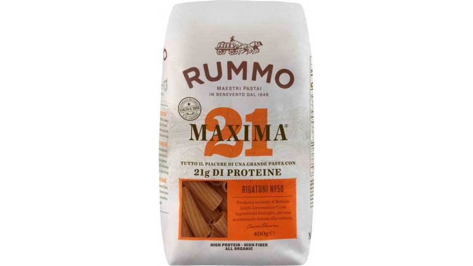 Rummo pasta rigatoni maxima protein gr.400
