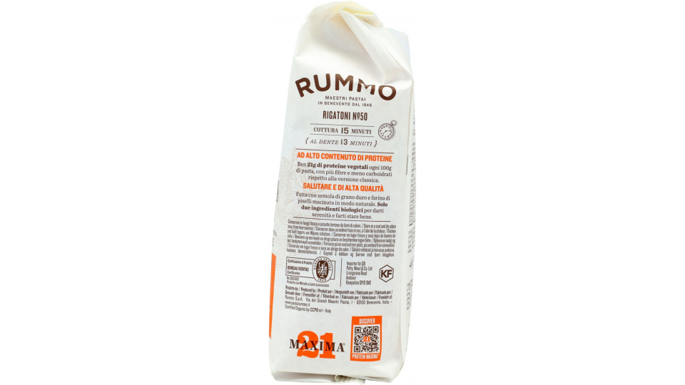 Rummo pasta rigatoni maxima protein gr.400
