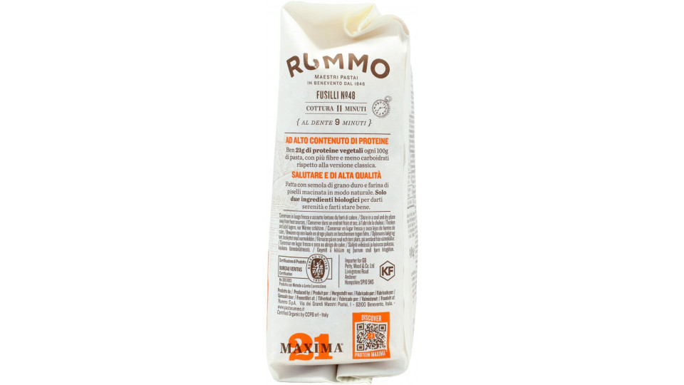 Rummo pasta fusilli maxima protein gr.400