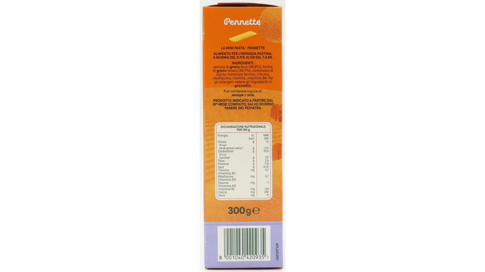 Plasmon pastina pennette gr.300