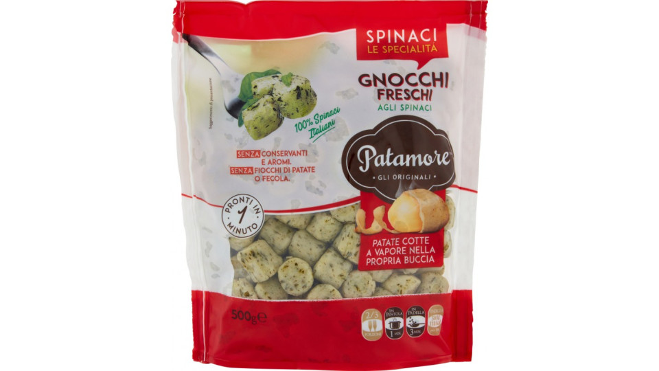 Patamore Le Specialità Gnocchi freschi spinaci 500 gr.