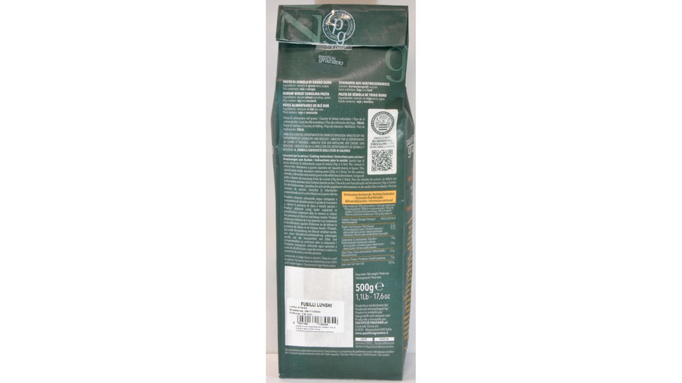 Pasta graziano fusilli lunghi gr.500