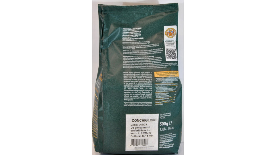 Pasta graziano conchiglioni 500g