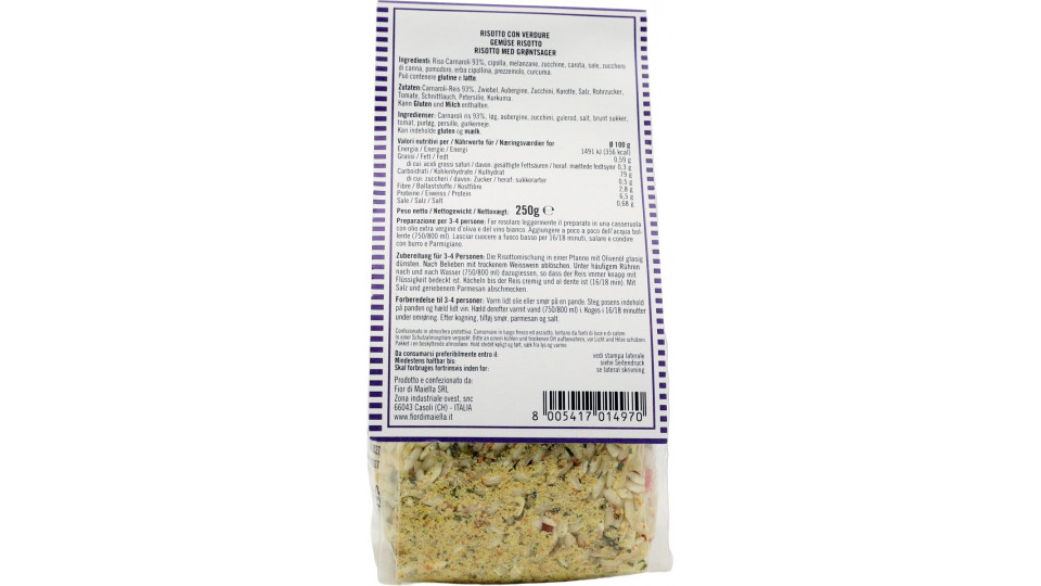 Fior di Maiella risotto con le verdure gr.250