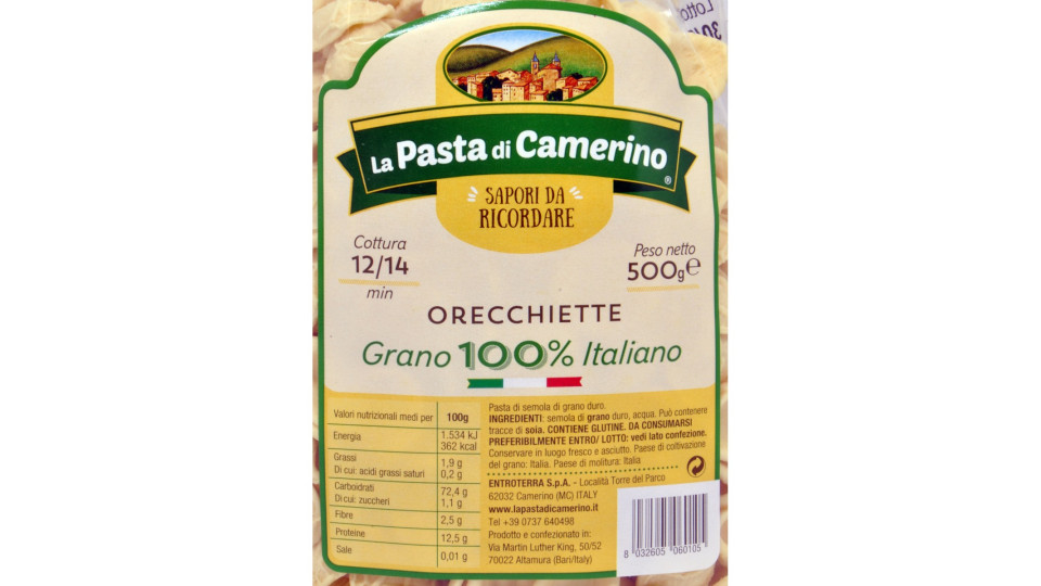 La pasta di Camerino orecchiette gr.500