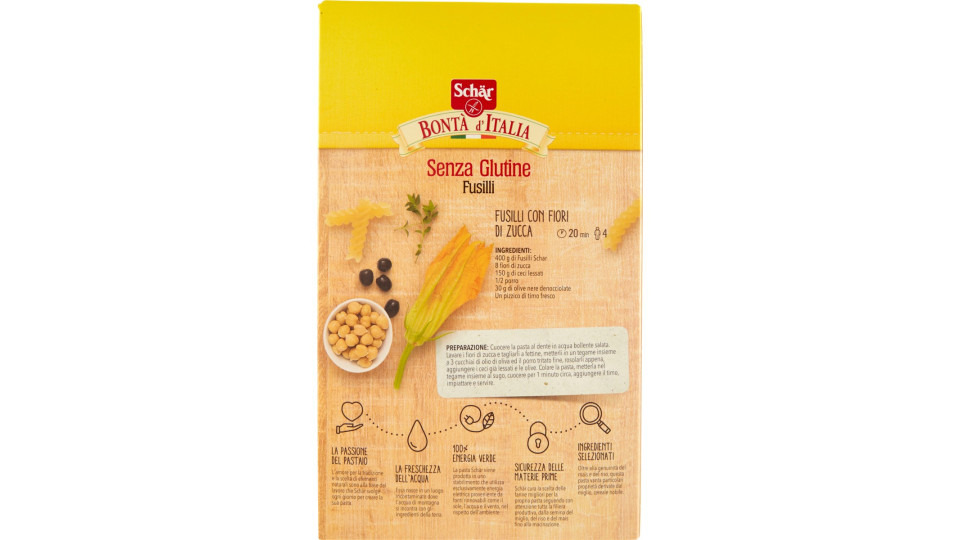 Schär Bontà d'Italia Fusilli senza glutine 500 gr.