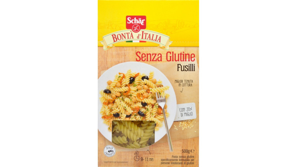 Schär Bontà d'Italia Fusilli senza glutine 500 gr.