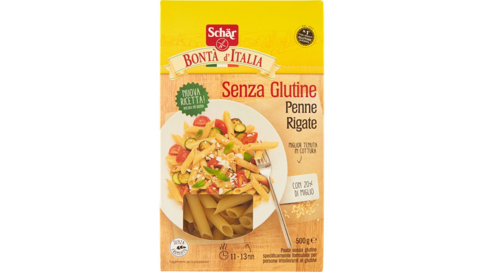 Schär Bontà d'Italia Penne Rigate senza glutine n. 21 500 g