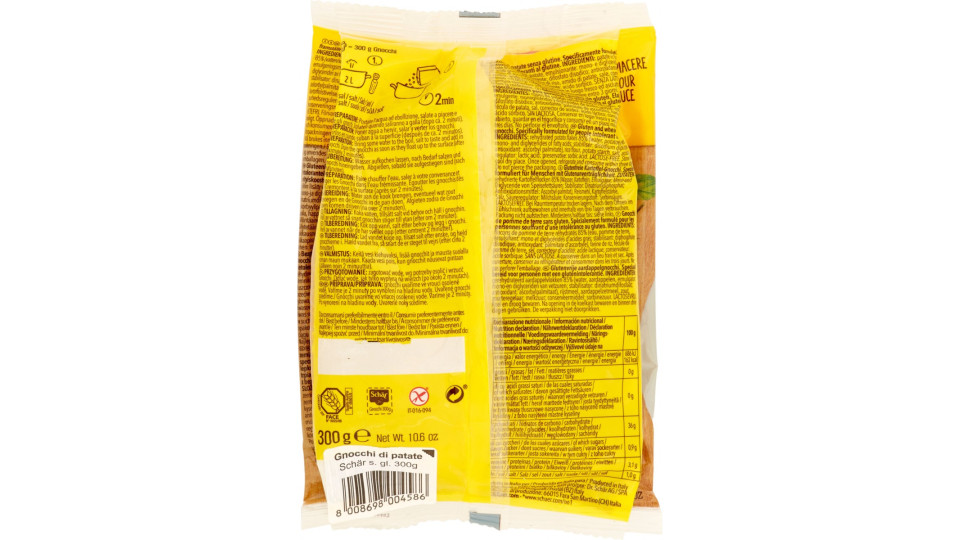 Schär Gnocchi di Patate Dietetici Senza Glutine gr.300