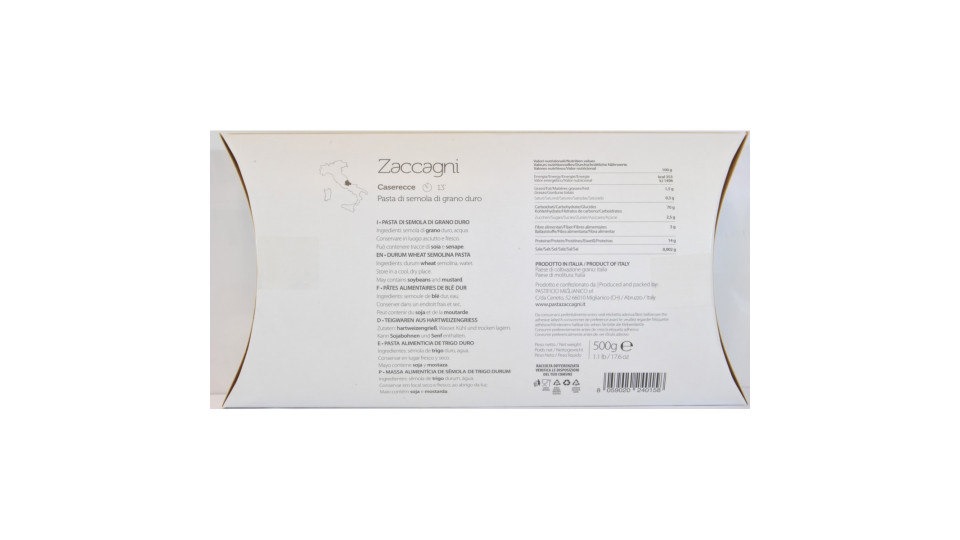 Pasta Zaccagni caserecce 500g