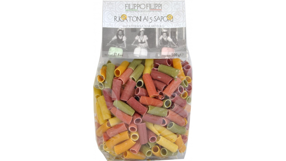 filippi rigatoni tricolore 500 gr.