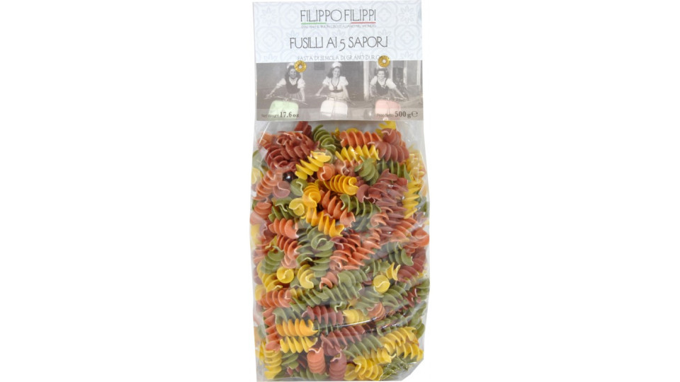 Filippi fusilli tricolore 500 gr.