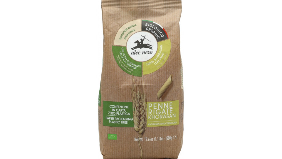 alce nero Penne rigate Khorasan 500 g