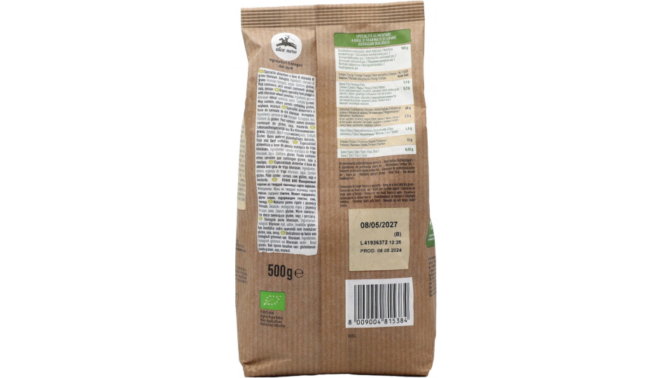 alce nero Penne rigate Khorasan 500 g