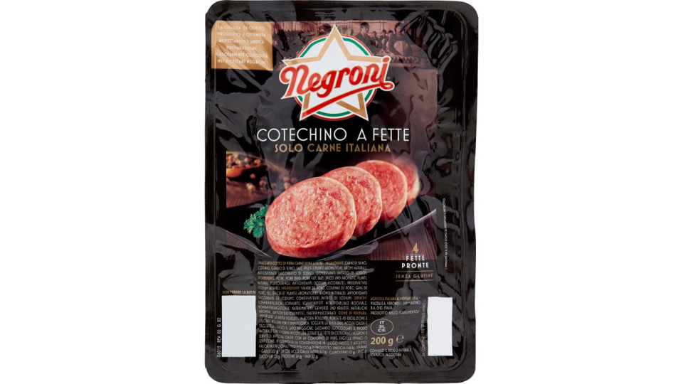Negroni Cotechino a Fette 200 g