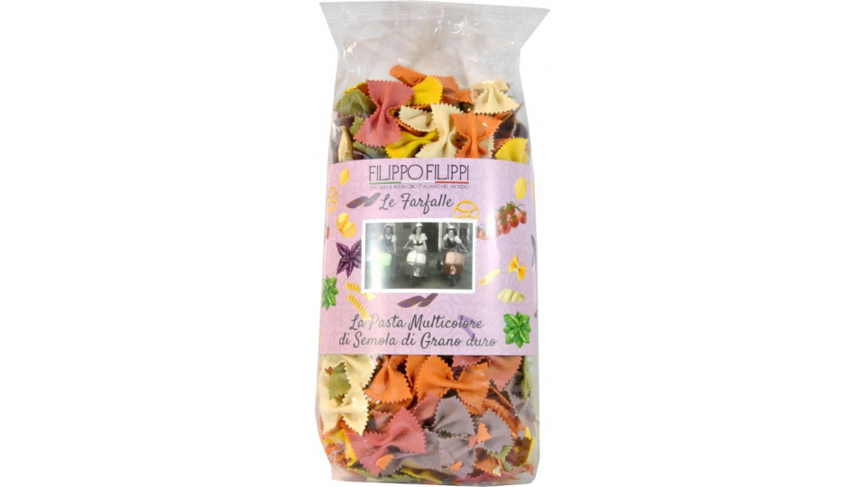 Filippi pasta semola farfalle tricolore gr.500
