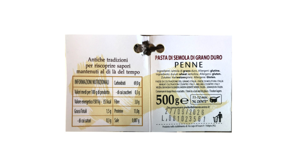 Raffaelli penne con mestolo gr.500