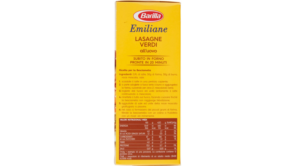 Barilla lasagne verdi gr.500