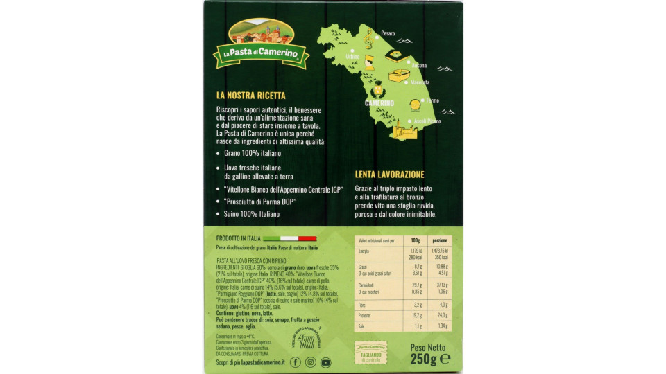 La Pasta di Camerino Tortellini Antica Ricetta 250 g